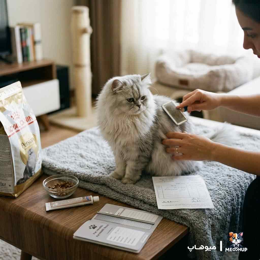 هزینه نگهداری گربه پرشین