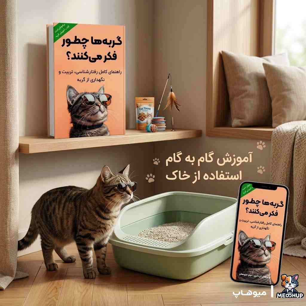 توالت گربه: آموزش استفاده از خاک مخصوص