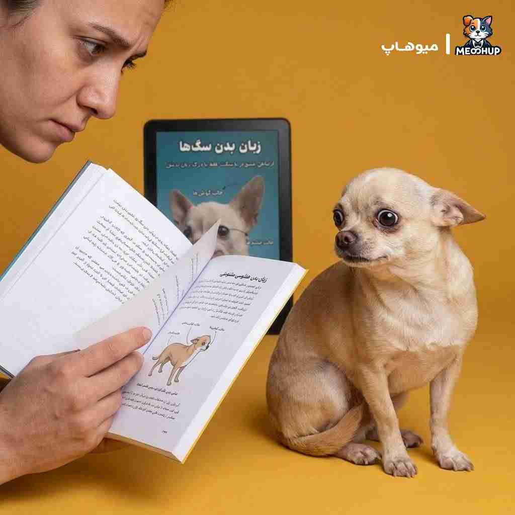 زبان بدن سگ مضطرب یا ترسیده
