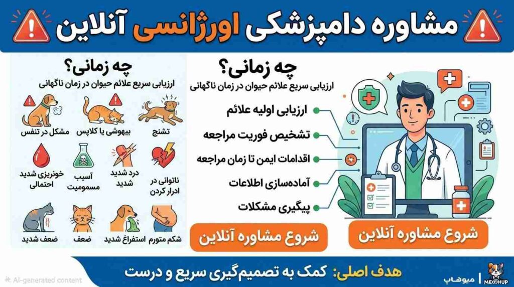 مشاوره دامپزشکی اورژانسی
