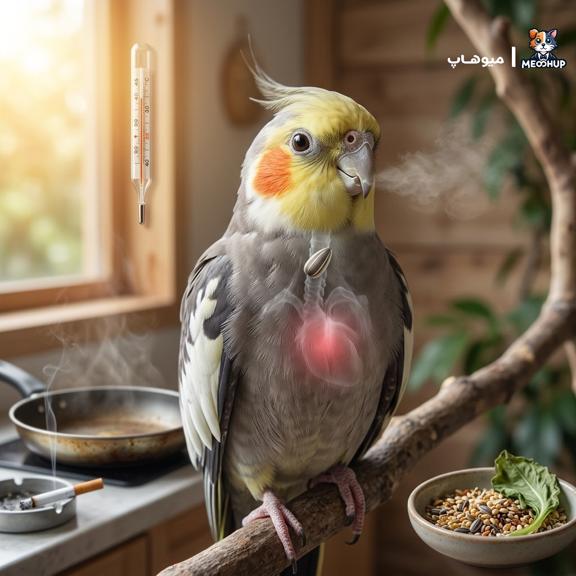 دلایل اصلی نفس نفس زدن و تنگی نفس پرنده
