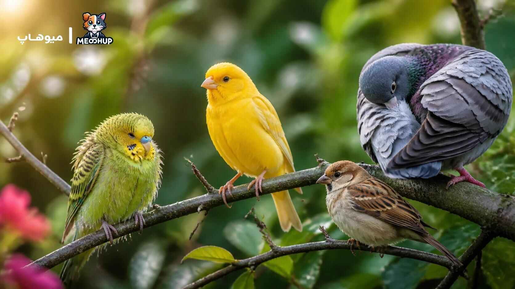 لرزش بدن پرنده