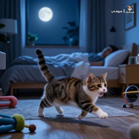 علائم مهم در میو کردن و بیقراری گربه در شب